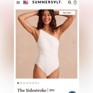 Summersalt Sidestroke, White, NWT
